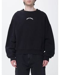 Palm Angels - Cotton Sweatshirt With Logo Print - Lyst