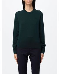 Ami Paris - Slim Fit Merino Wool Jumper With Embroidered Ami De Coeur Logo - Lyst