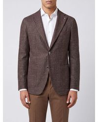 Tagliatore - Double-Breasted Virgin Wool And Silk Blazer With Peak Lapels - Lyst