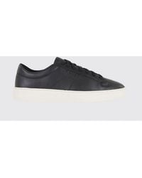 BOSS - Leather Sneakers - Lyst