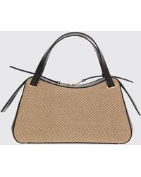 Jil Sander - Dune Raffia And Leather Bag - Lyst