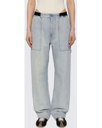 MM6 by Maison Margiela - High-Waisted Wide Leg Jeans - Lyst