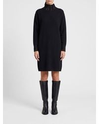 Fabiana Filippi - Wool, Silk And Cashmere Knit Turtleneck Mini Dress - Lyst