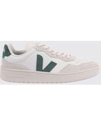 Veja - V-90 Sustainable O.T. Leather Sneakers With Suede Panels - Lyst