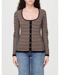 Elisabetta Franchi - Striped Viscose Cardigan - Lyst