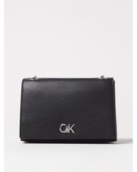 Calvin Klein - Ck Recycled Synthetic Leather Crossbody Bag - Lyst