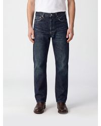 Levi's - Straight Fit Linen And Cotton Denim Jeans - Lyst