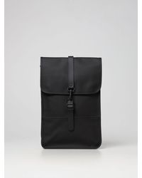 Rains Zaino backpack mini in tessuto gommato - Nero
