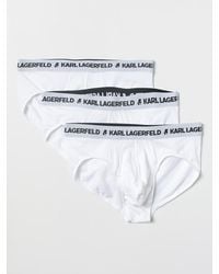 KARL LAGERFELD - Set Of 3 Organic Cotton Briefs - Lyst