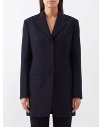 Jil Sander - Knee-Length Single-Breasted Blazer - Lyst