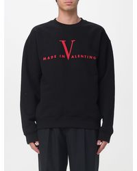 Valentino - Cotton Crewneck Sweatshirt With Logo - Lyst