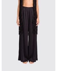 Twinset - Pleated Crêpe Palazzo Trousers - Lyst