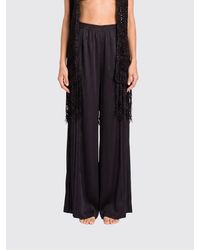Twinset - Pleated Crêpe Palazzo Trousers - Lyst