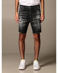 dsquared denim shorts mens