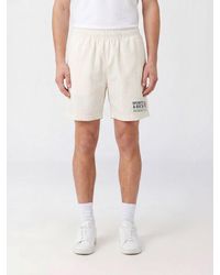 Sporty & Rich - Sporty &Amp Rich Cotton Sport Shorts With Elasticated Waist And Logo - Lyst
