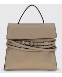 Moschino - Tie Me Leather Mini Handbag With Shoulder Strap - Lyst