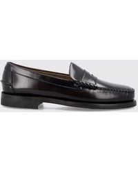 Sebago - Classic Dan Smooth Leather Penny Loafers With Leather Sole - Lyst