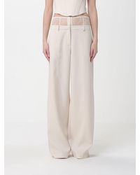 Patrizia Pepe - Crêpe Wide Leg Trousers - Lyst