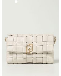 Liu Jo Bag In Woven Synthetic Leather - White