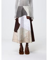 Moschino - Printed Cupro Skirt - Lyst