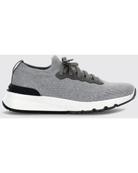 Brunello Cucinelli - Knit Low-Top Sneakers - Lyst