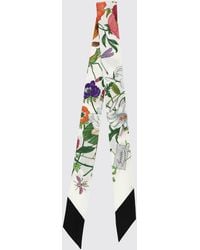 Gucci - Floral Print Silk Bandeau - Lyst