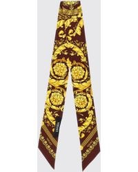 Versace - Baroque Printed Silk Bandeau - Lyst