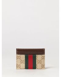 Gucci - Kartenetui Aus Gg Supreme Canvas Mit Webstreifen-Detail - Lyst