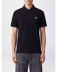 Moose Knuckles - Short-Sleeve Cotton Polo Shirt With Applied Logo Patch - Lyst