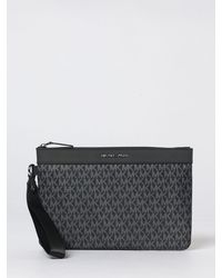 Michael Kors - Brooklyn Pouch Aus Beschichteter Baumwolle Mit Allover-Monogramm - Lyst
