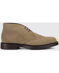 Doucal's - Suede Leather Chukka Boots With Rubber Sole - Lyst