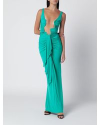 Christopher Esber - Asymmetrical Draped Long Jersey Evening Gown - Lyst
