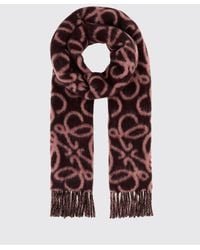 Loewe - Monogram Alpaca And Wool-Blend Scarf With Fringed Hem - Lyst