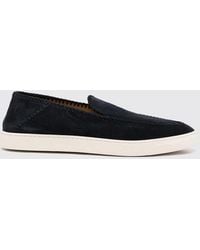 Giorgio Armani - Suede Loafers With Thread Stitching - Lyst