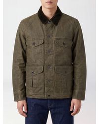 Filson - Journeyman Cotton Jacket With Corduroy Collar - Lyst