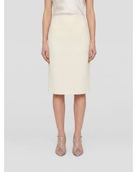 Jil Sander - Polyester Pencil Skirt - Lyst