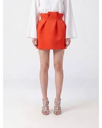 Magda Butrym - High-Waisted Silk Pencil Mini Skirt With Back Zip Closure - Lyst