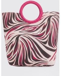Twinset - Printed Twill Bag - Lyst