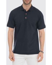 Kiton - Polo De Manga Corta En 100% Algodón Con Cuello Clásico - Lyst