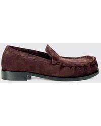 Dries Van Noten - Suede Loafers With Round Toe And Leather Sole - Lyst