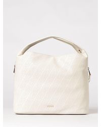 Liu Jo - Kaliska Faux Leather Bag With Perforated Monogram - Lyst