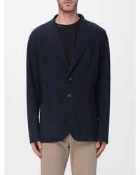 Herno - Single-Breasted Scuba Blazer With Patch Pockets And Back Vent - Lyst