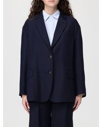 Brunello Cucinelli - Single Breasted Viscose And Linen Blazer - Lyst