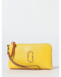 Marc Jacobs - Clutch The Snapshot Wristlet De Piel Saffiano Bicolor - Lyst