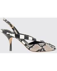 Jacquemus - Python-Print Leather Slingback Sandals With Stiletto Heel - Lyst