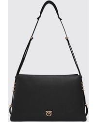 Pinko - One, Two, Three Bag Flared Calfskin Leather Crossbody Bag - Lyst
