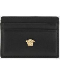 Versace - La Medusa Leather Card Holder - Lyst