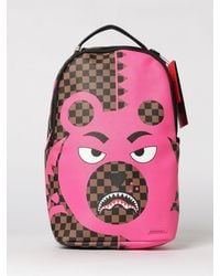 Sprayground - Bear Shark Saffiano Faux Leather Backpack - Lyst