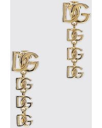 Dolce & Gabbana - Dg Logo Pendant Earrings - Lyst