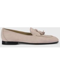 Doucal's - Suede Loafers With Tassels - Lyst
